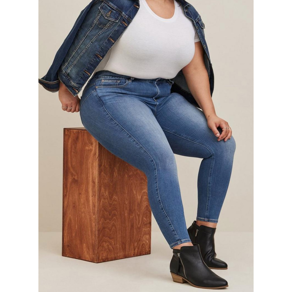 torrid Medium Wash High-Rise Skinny Jeans
